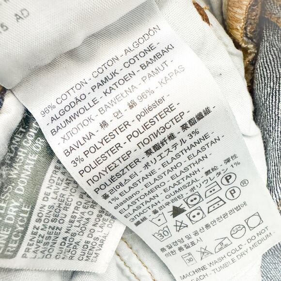 Levi's 501 Short Skinny Dark Wash Denim Jeans Button Fly Size 28 x 28 - Picture 6 of 9